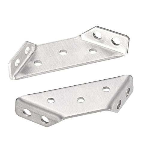 uxcell Cabinet Cupboard Stainless Steel Flange Corner Brace 